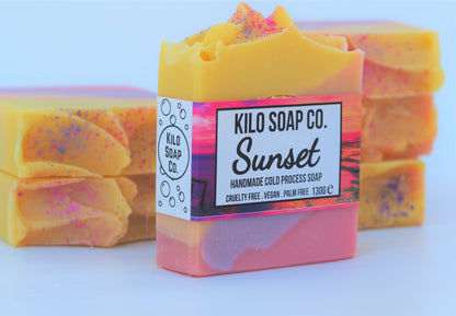 Sunset Handmade Artisan soap bar