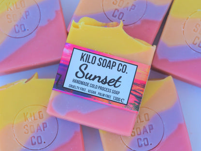 Sunset Handmade Artisan soap bar