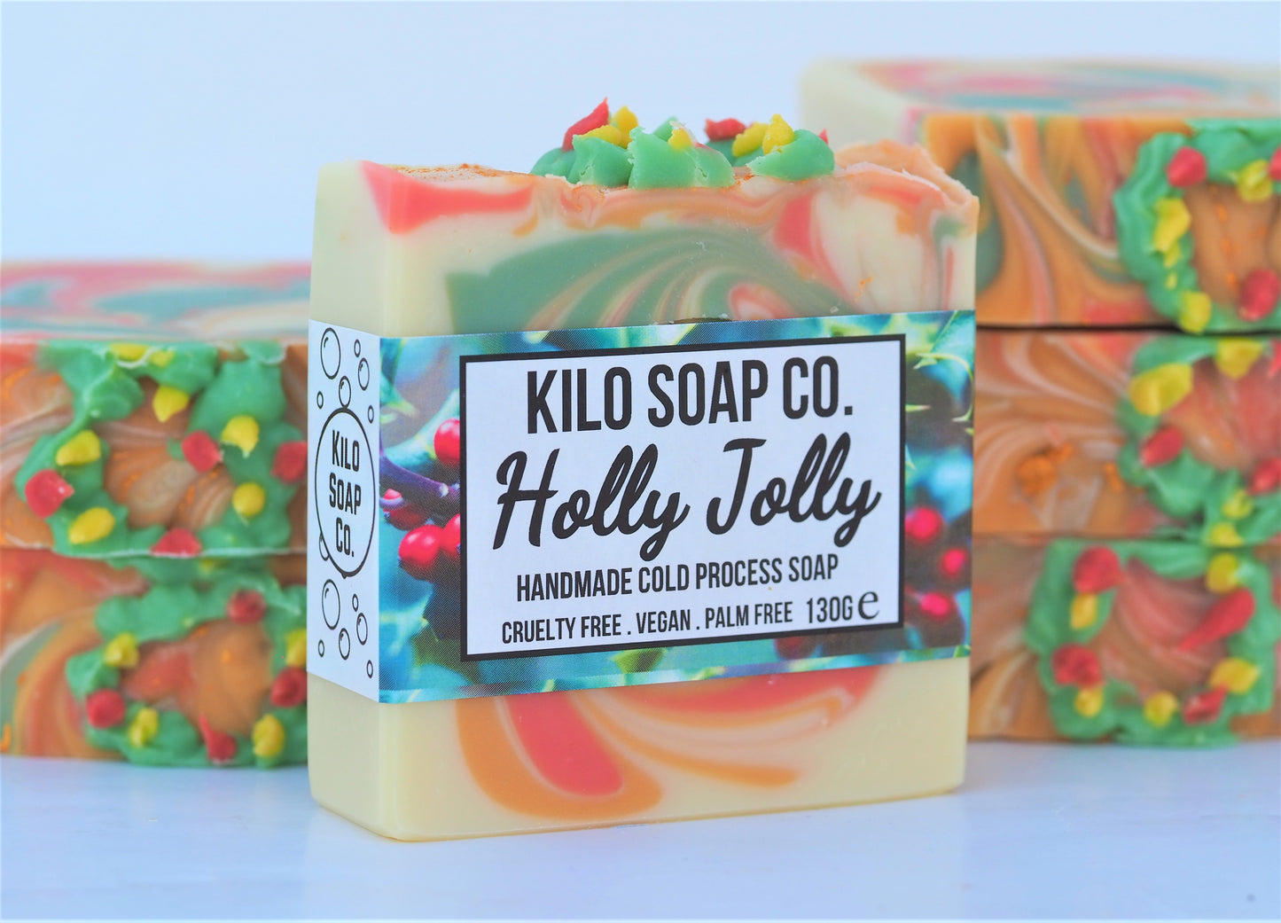 Holly Jolly soap bar