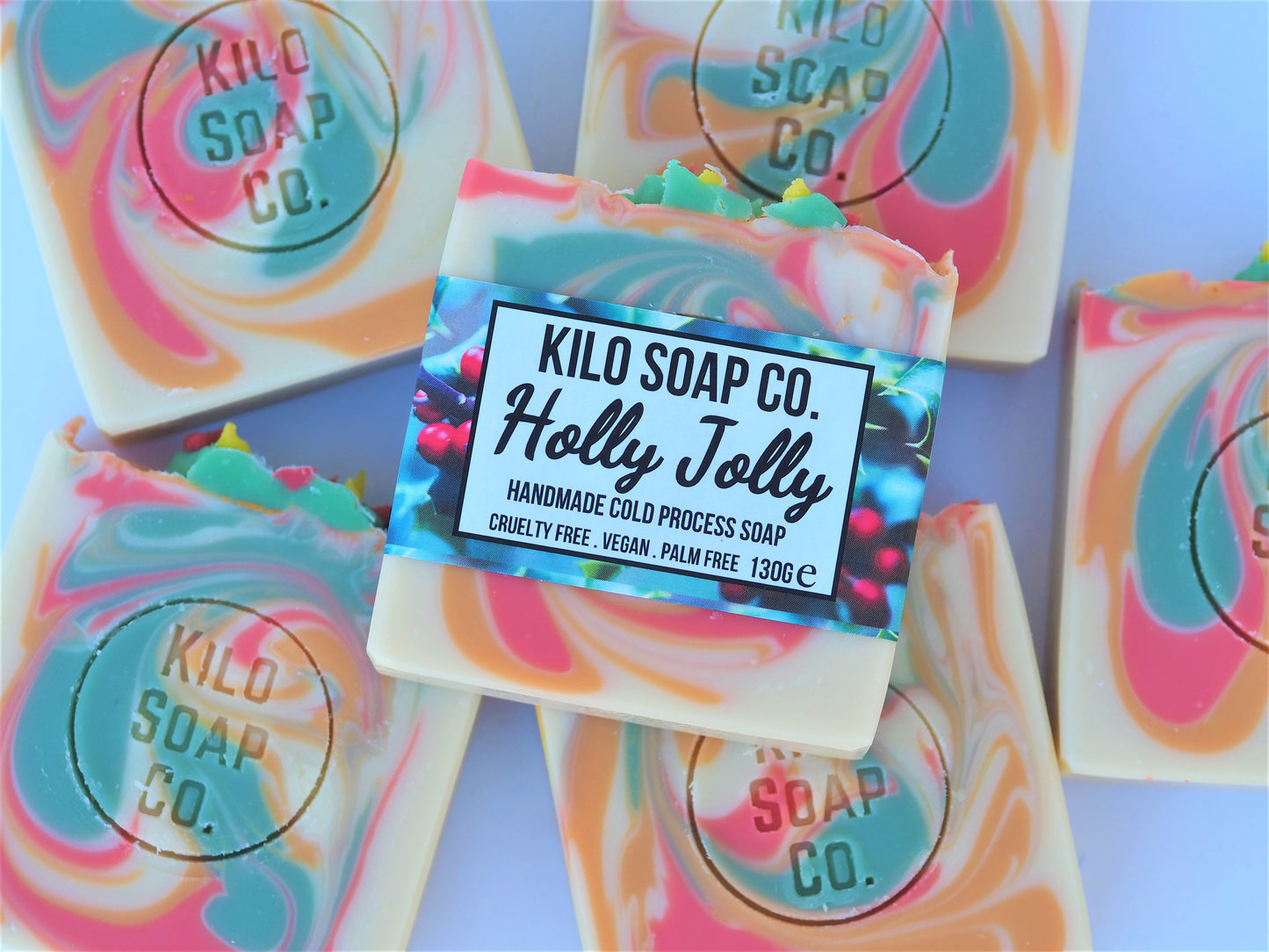 Holly Jolly soap bar